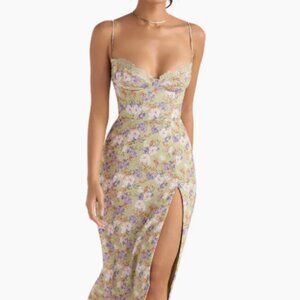 House of CB Corset Crepe Midi Sundress